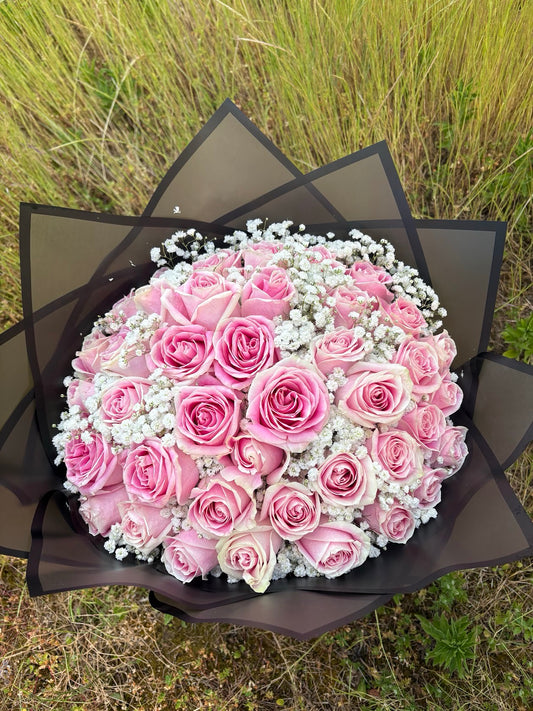 Bouquet tendresse - roses roses