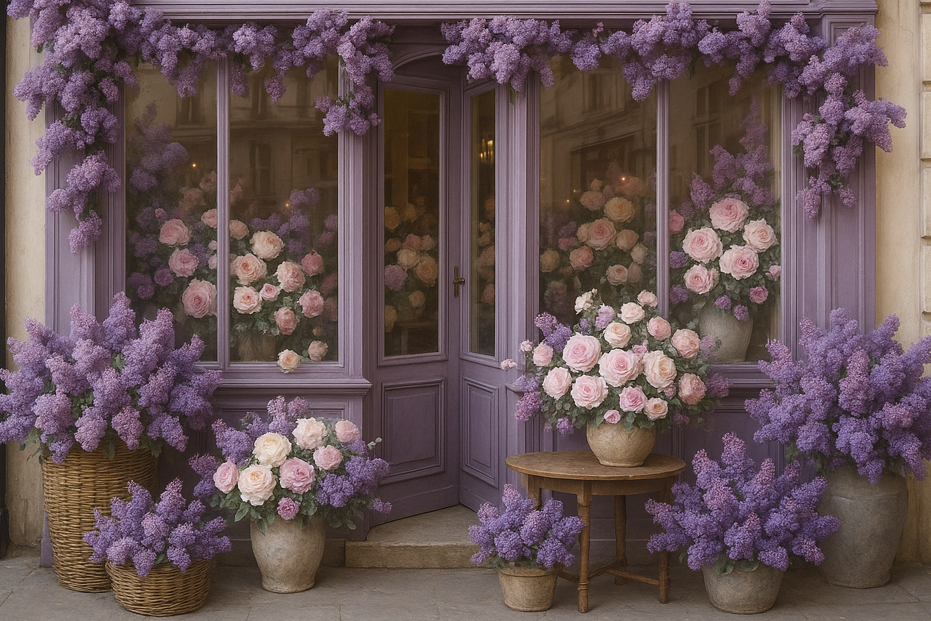 Fleuriste lilas fleurs