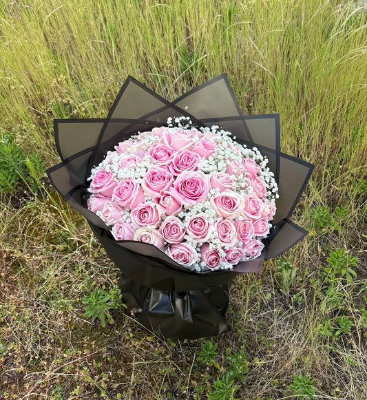 Bouquet tendresse - roses roses