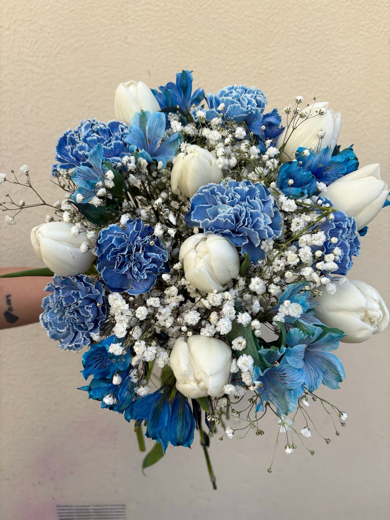 Bouquet de Mariée – Bleu Doux & Frais
